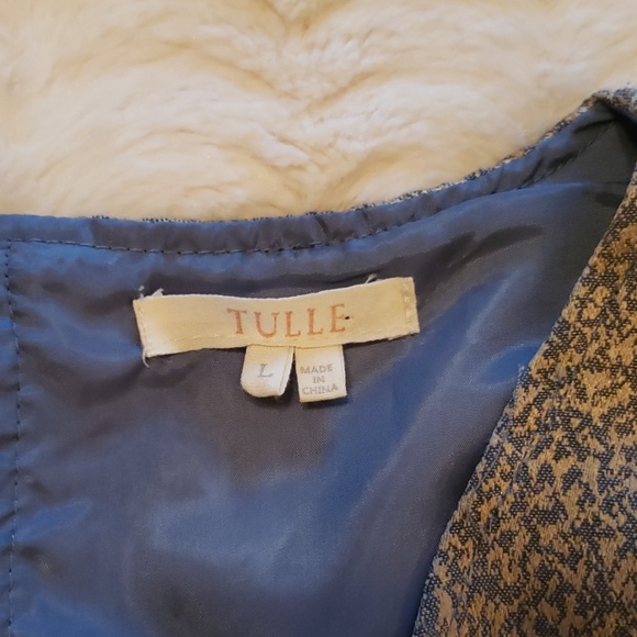 Tulle peplum brocade tank top new without tags - Picture 2 of 5